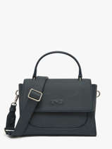 Sac Bandoulire Charlene Cuir Nathan baume Bleu event 9