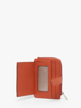 Portemonnee Confort Leder Hexagona Oranje confort 468426-vue-porte