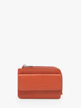 Porte-monnaie Cuir Hexagona Orange confort 468426