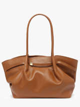 Sac Port paule Caviar Cuir Milano Orange caviar CA25062