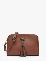 Cross Body Tas Caviar Leder Milano Bruin caviar CA21101