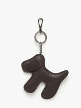 Bijoux De Sac Dog Cuir Milano Marron caviar CA25064