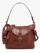 Sac Port paule Heritage Cuir Biba Marron heritage CLT1L