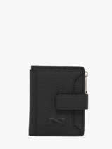 Porte-cartes Porte-monnaie Original Cuir Nathan baume Noir original n 102N