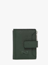 Porte-cartes Porte-monnaie Cuir Nathan baume Vert original n 102N