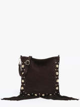 Sac Bandouli�re Velvet Cuir Milano Marron velvet VE25061