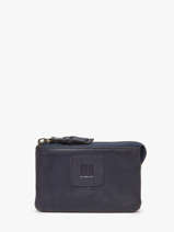 Porte-monnaie Cuir Biba Violet heritage BT35