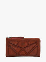 Portefeuille Cuir Biba Marron heritage DON4L