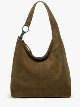 Schoudertas Leather Leder Biba Groen leather JAP2L