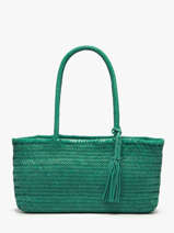 Sac Port paule Heritage Cuir Biba Vert heritage PER10L