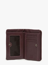Portefeuille Cuir Biba Violet wallet SFM4L-vue-porte
