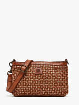 Sac Bandouli�re Heritage Cuir Biba Marron heritage KAB9L