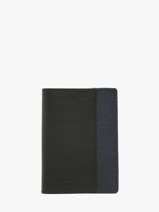 Portefeuille Cuir Hexagona Noir duo 687811