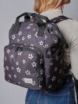Sac  Dos 1 Compartiment Roxy Violet back to school RJBP4916-vue-porte