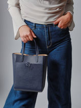 Sac Bandoulire Cameryn Cuir Lauren ralph lauren Bleu cameryn 31966760-vue-porte