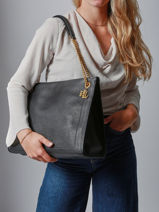 Sac Port paule Bradley Cuir Lauren ralph lauren Noir bradley 31969352-vue-porte
