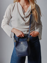 Cross Body Tas Reese Leder Lauren ralph lauren Blauw reese 31969365-vue-porte