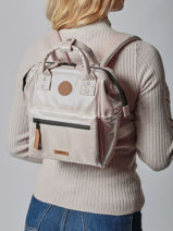 Sac  Dos 1 Compartiment Cabaia Beige adventurer XS-vue-porte