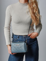 Sac Bandoulire Phoebe Guess Bleu phoebe PD966573-vue-porte