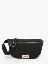 Le Sac Banane Custine Coton Recycl� Rivedroite Noir timeless CUSTITIM