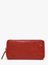 Portefeuille Leder Biba Rood heritage BT10