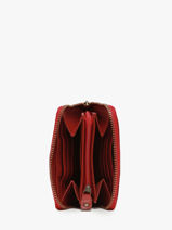 Porte-monnaie Texas Cuir Biba Rouge heritage BT11-vue-porte