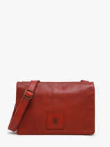 Cross Body Tas Heritage Leder Biba Rood heritage BT33
