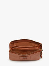 Porte-monnaie Cuir Biba Marron heritage BT35-vue-porte