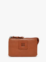 Portemonnee Leder Biba Bruin heritage BT35