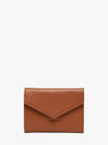Porte-monnaie Foulonne Cuir Lancaster Marron foulonne pm 29