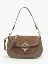 Cross Body Tas Velvet Caviar Leder Milano Bruin velvet caviar VC25069