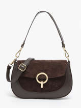 Sac Bandoulire Velvet Caviar Cuir Milano Marron velvet caviar VC25069