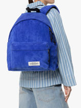 Sac  Dos 1 Compartiment Eastpak Bleu mono ribs A5BG4RIB-vue-porte