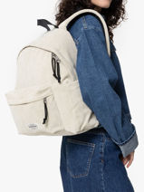 Sac  Dos 1 Compartiment Eastpak Beige mono ribs A5BG4RIB-vue-porte