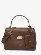 Sac Port Main Mademoiselle Grace Cuir Lancaster Marron mademoiselle grace 102