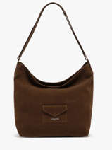 Sac Port paule Lancaster Marron suedine kba 62