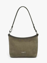 Sac Bandoulire Suede Cuir Lancaster Vert suede 80