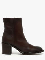 Enkellaarsjes Met Hak Uit Leder Tamaris Bruin women 45