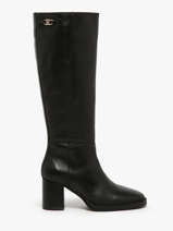 Laarzen Met Hak Uit Leder Tommy hilfiger Zwart women 8865BDS