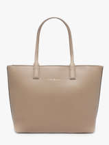 Sac Port paule Th Logotape Polyurethane Tommy hilfiger Marron th logotape AW17449