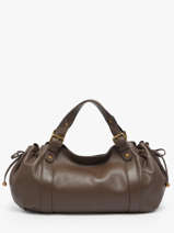 Sac Port paule Icone Cuir Gerard darel Marron icone DCS01410