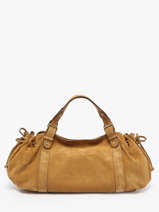 Sac Port� �paule Folk Cuir Gerard darel Beige folk DCS01407