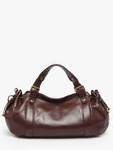 Sac Port� �paule Froisse Cuir Gerard darel Marron froisse DCS01474