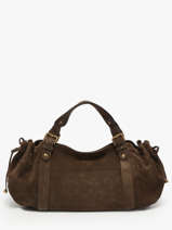 Sac Port paule Folk Cuir Gerard darel Marron folk DCS01407