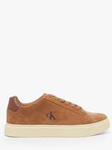 Sneakers En Cuir Calvin klein jeans Marron men YM01434