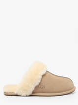 Scuffette Ii Pantoffels Uit Leder Ugg Beige women 1106872