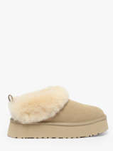 Enkellaarsjes Met Platformzool Uit Leder Ugg Beige accessoires 1171393
