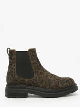 Chelsea Boots En Cuir Aliwell Vert women A0631