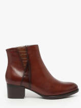 Bottines  Talon En Cuir Tamaris Marron women 45