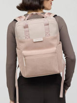 Business Rugzak 1 Compartiment Met 15" Laptopvak Kapten and son Roze cord BERGENPC-vue-porte